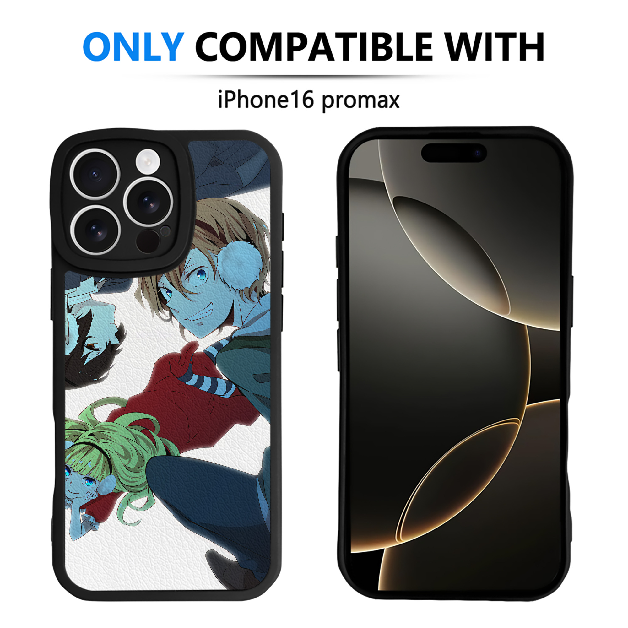 （画像用） 文豪ストレイドッグス Bungo Stray Dogs 【iPhone 16シリーズ対応】シリコンスマホケース（レザー調） 材質：シリコン